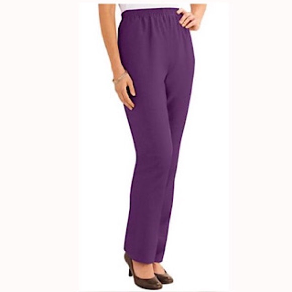 Alfred Dunner Faux Suede Pants 8w 